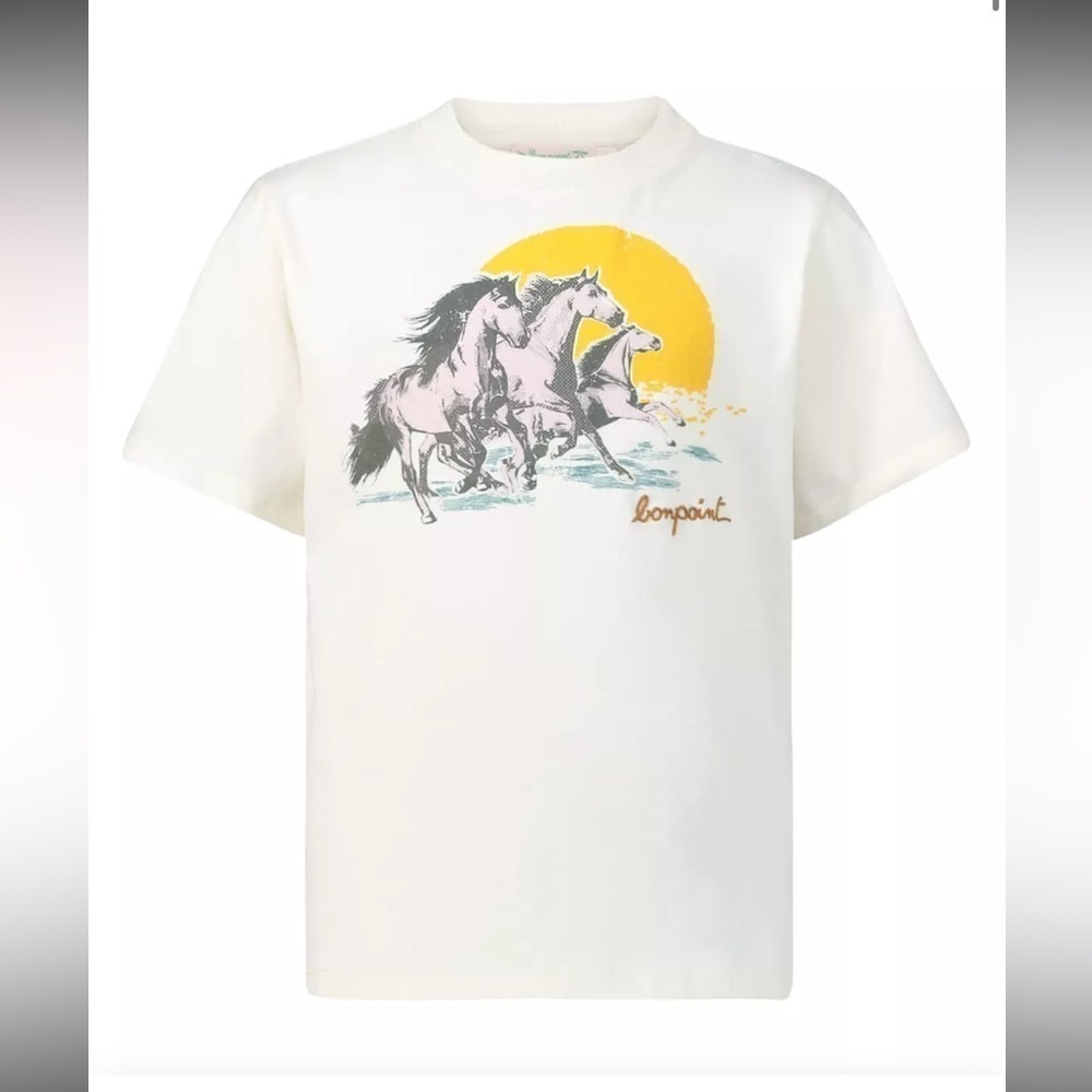 Bonpoint T-Shirt Thida Offwhite For Girls 14 Nwot